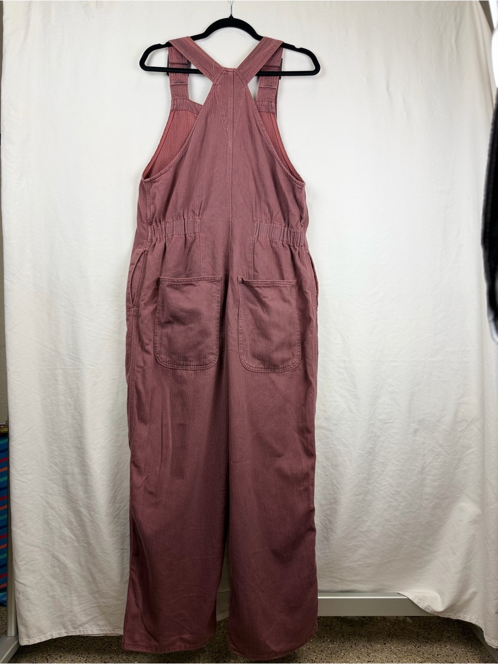 We The Free Sz XS Dusty Rose Overalls with Metal Buckles Cotton Blend - Picture 3 of 14